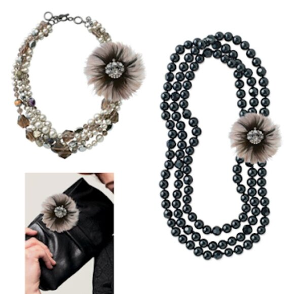 Stella & Dot Plume Brooch Pin - Picture 1 of 8